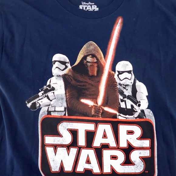 Disney Park Star Wars T-Shirt Men's Adult Extra Large Navy Blue Short Sleeve NWT - Picture 1 of 8